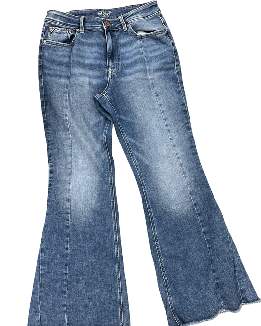 Jeans Wide Leg By Edgely In Blue Denim, Size:14