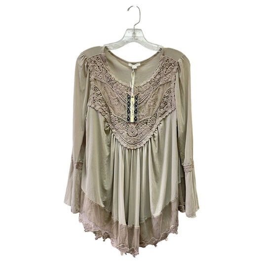 Blouse Ls By Ultra Pink In Black, Size:M