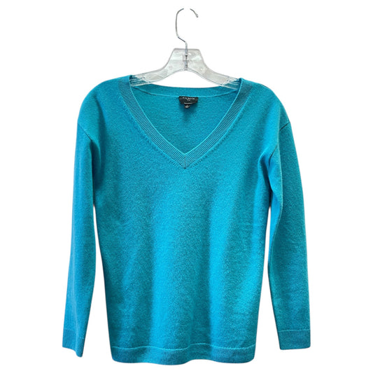 Sweater Cashmere By Talbots In Aqua, Size:Xsp