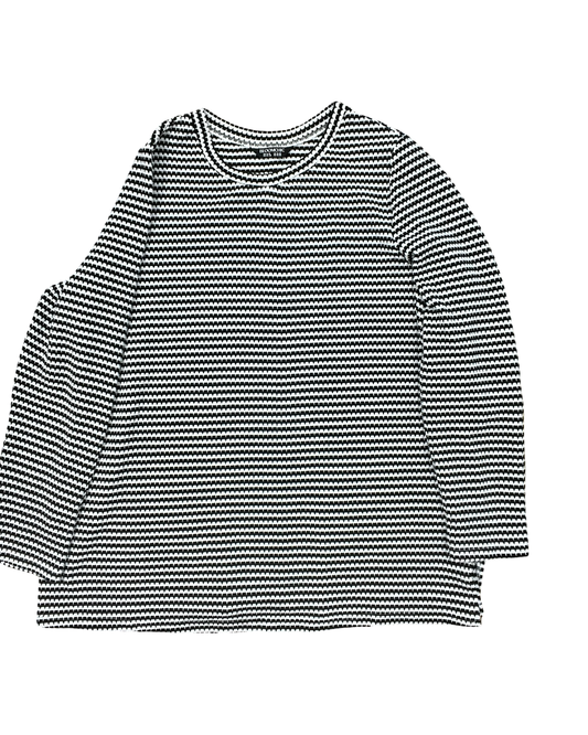 Top Ls By Bloomchic In Black & White, Size:Xl