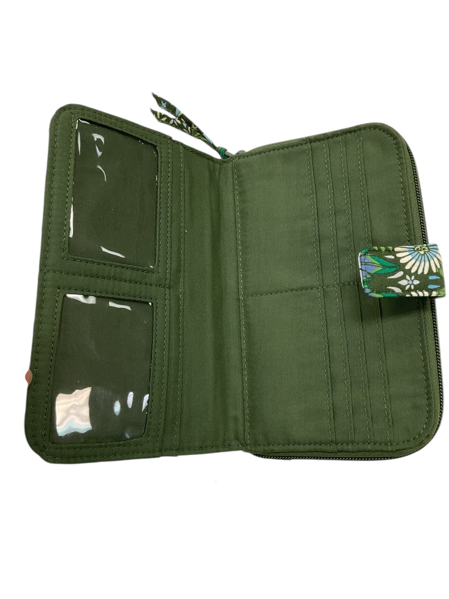 Wallet By Vera Bradley In Green, Size:Large