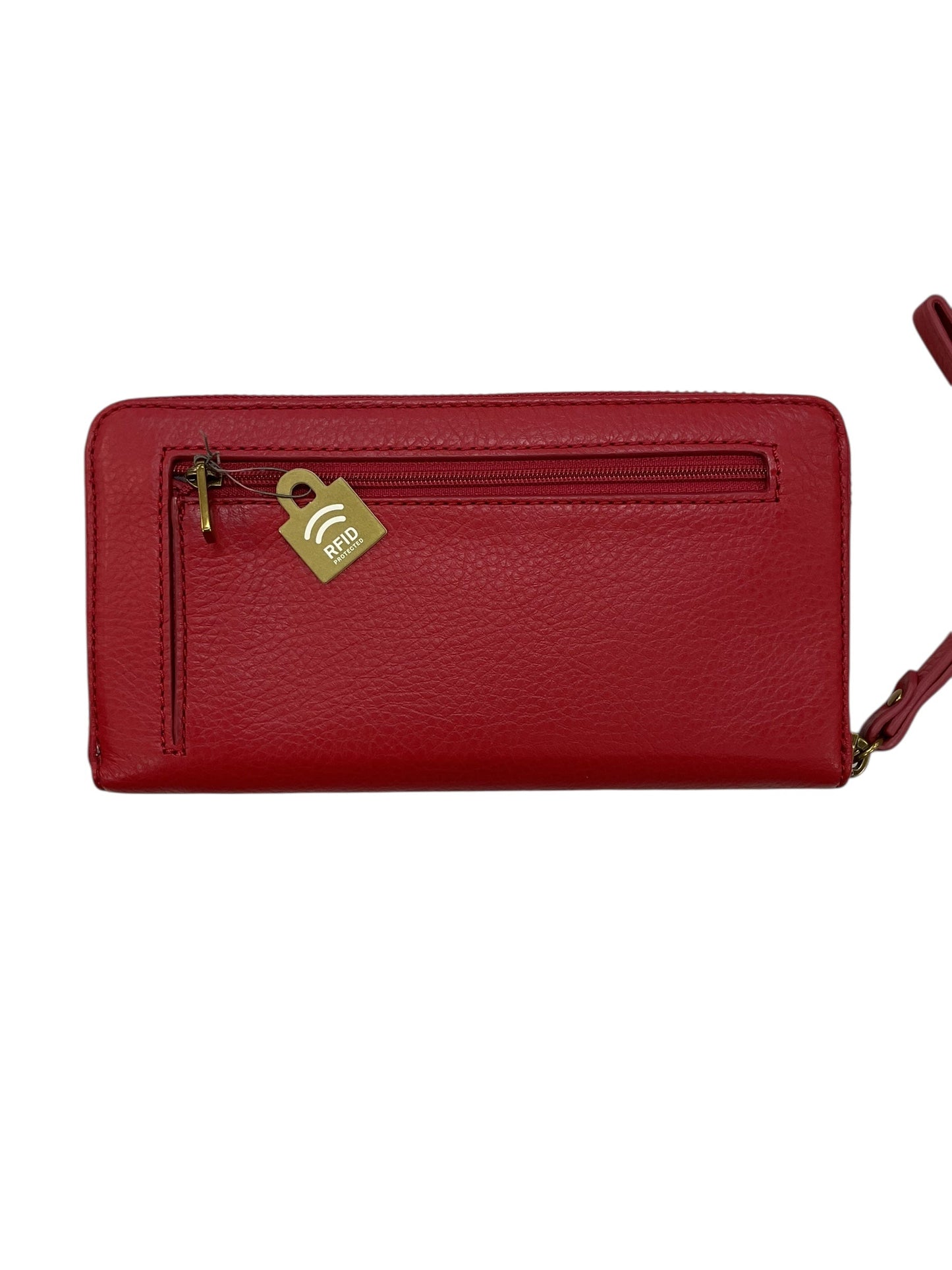 Wallet By Fossil In Red, Size:Large