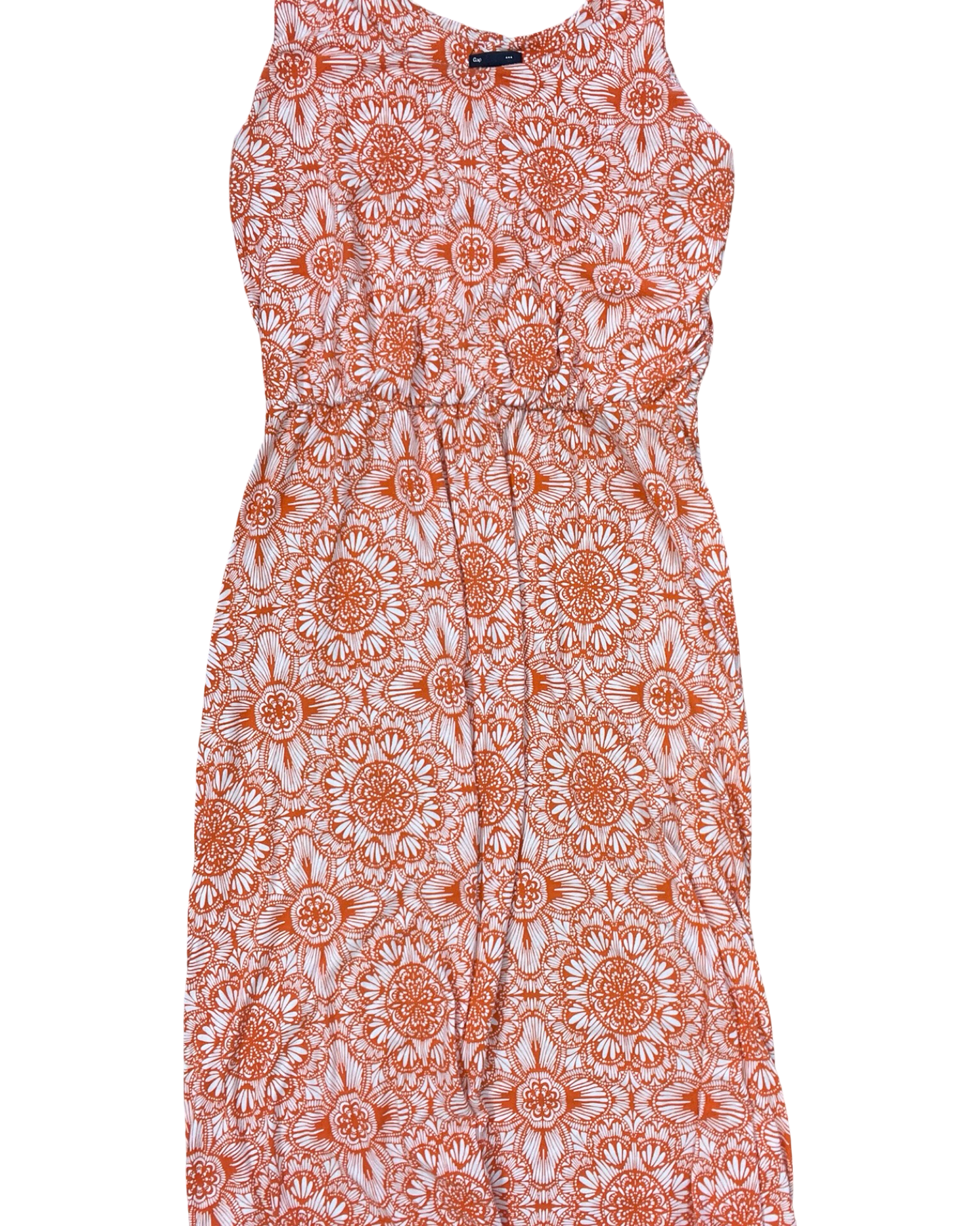Dress Casual Maxi By Gap In Orange & White, Size:Xl