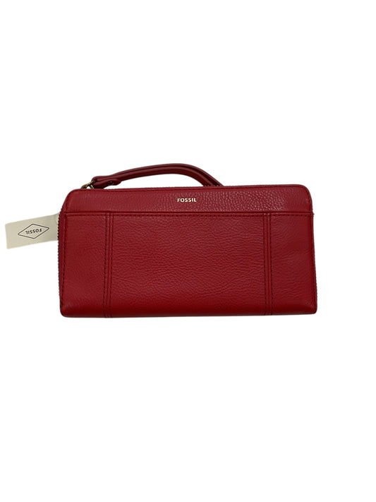 Wallet By Fossil In Red, Size:Large