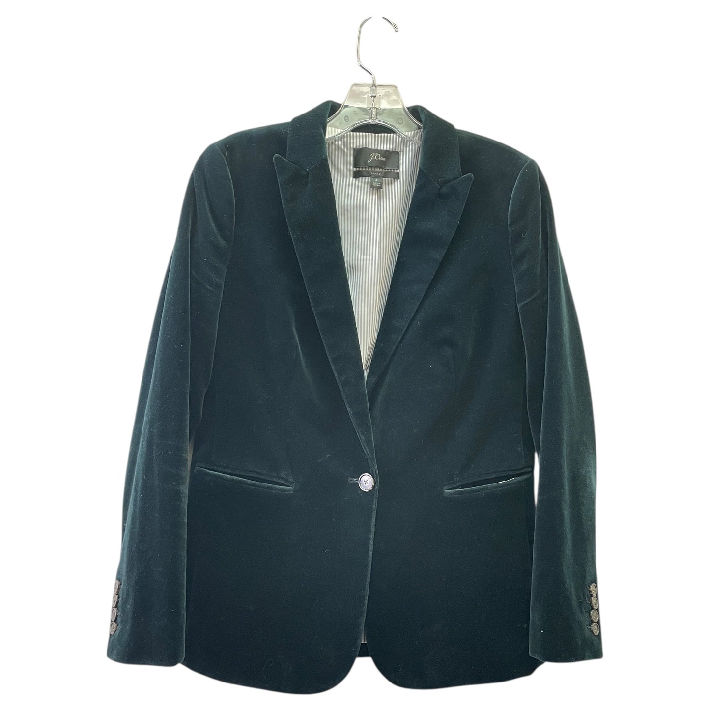 Blouse Ls By J. Crew In Blue, Size:4