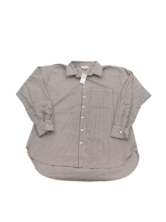 Top Ls By Loft In Maroon, Size:S