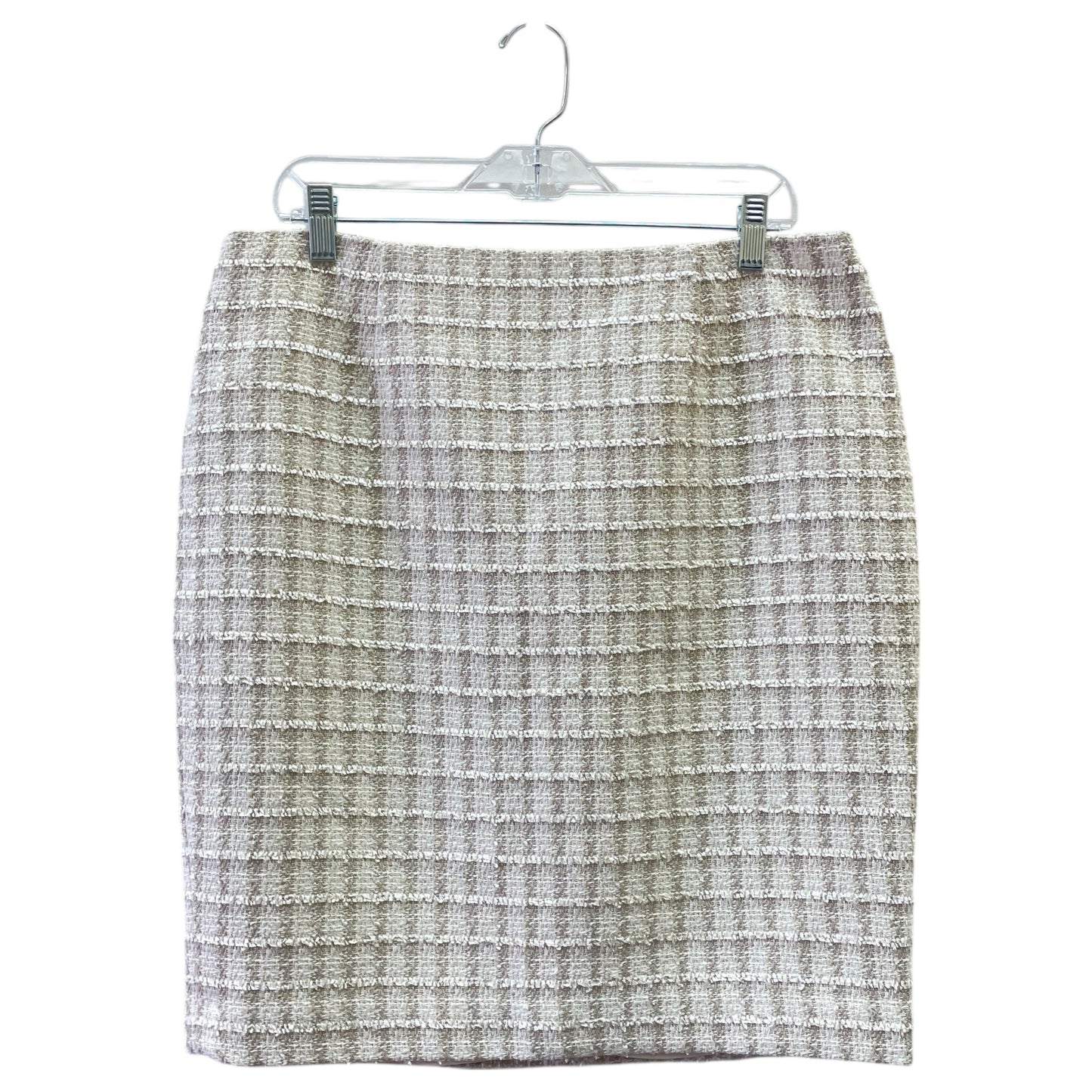 Skirt Mini & Short By Calvin Klein In Tan & White, Size:14P