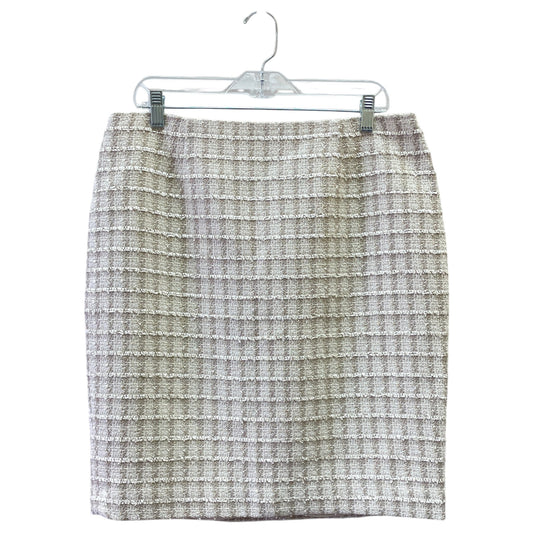 Skirt Mini & Short By Calvin Klein In Tan & White, Size:14P