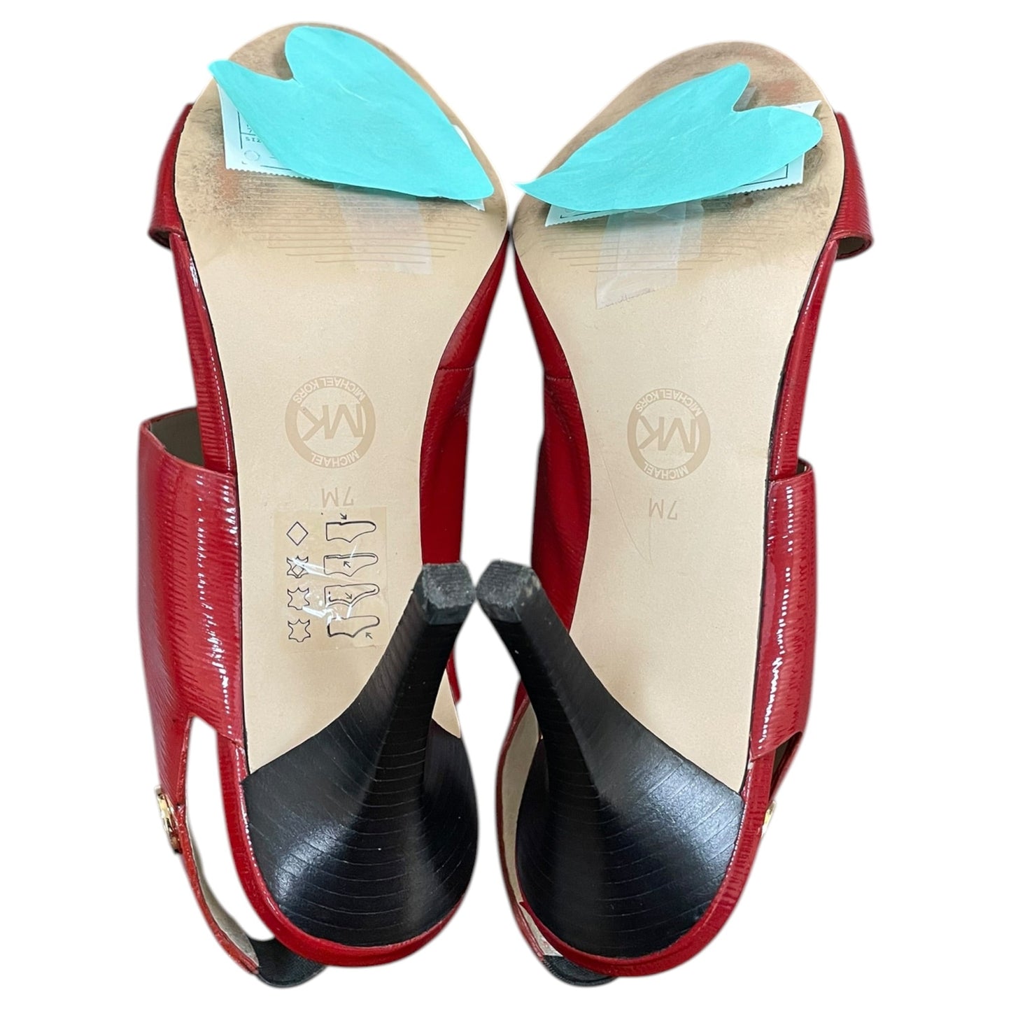 Shoes Designer By Michael Kors In Red, Size:7