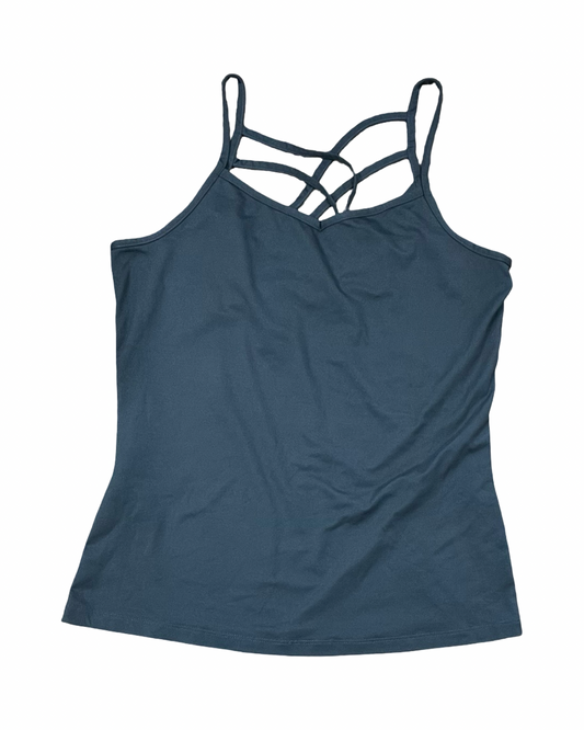 Athletic Tank Top By Eden Ruth In Grey, Size:L