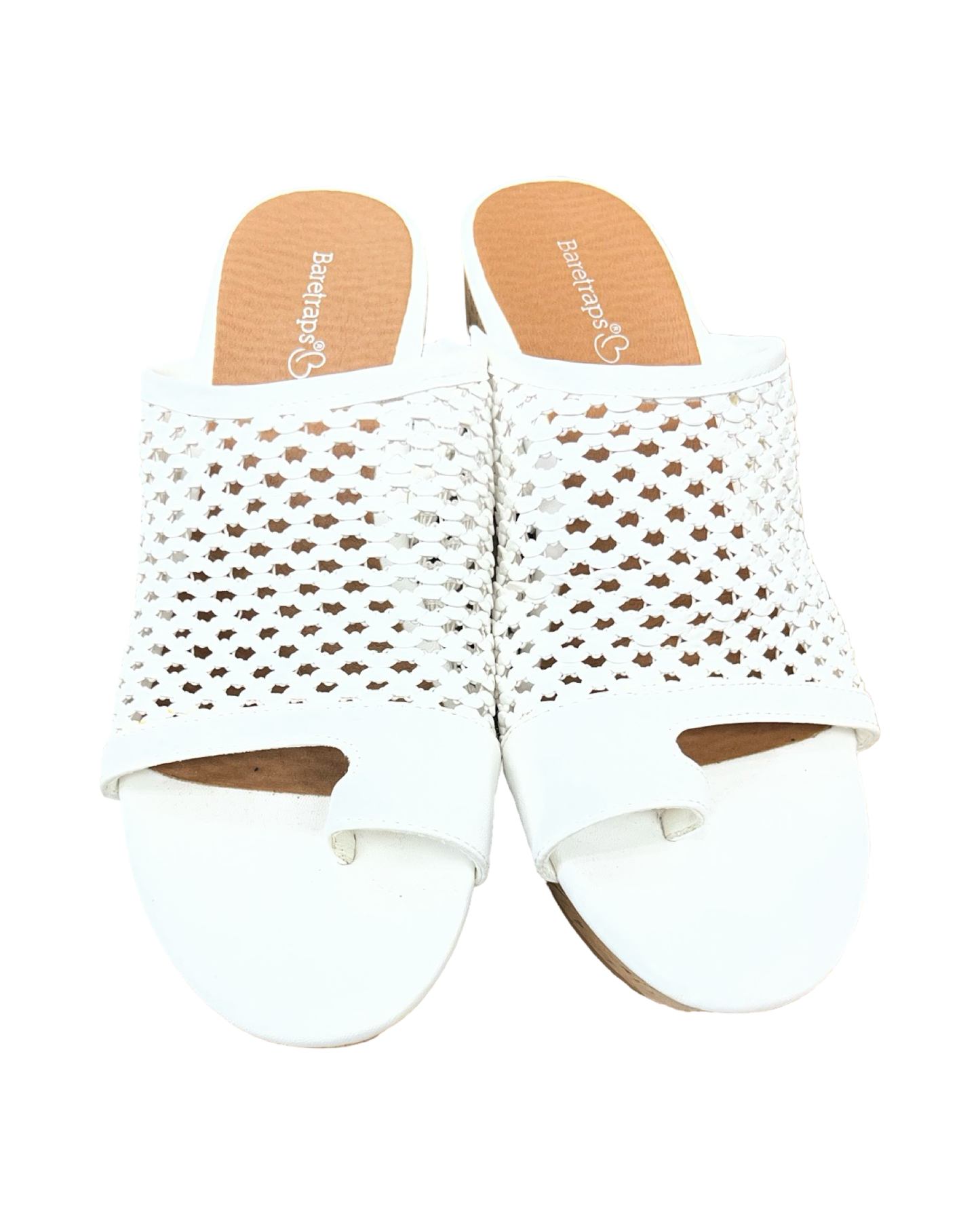 Shoes Heels Wedge By Bare Traps In White, Size:7.5