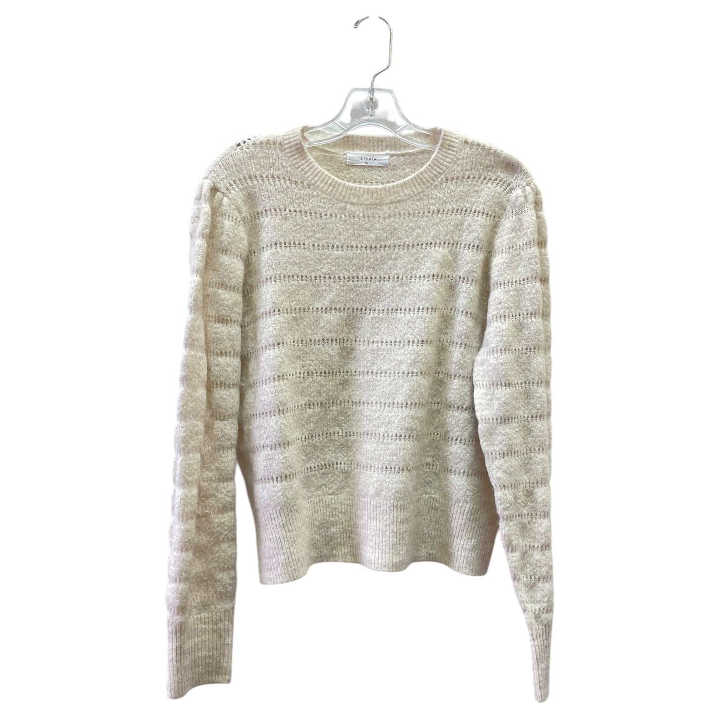 Sweater By Elodie In White, Size:L