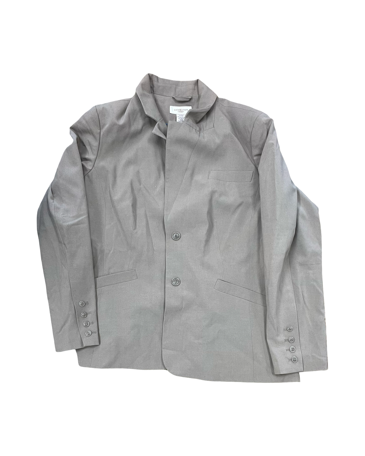 Blazer By Covington In Taupe, Size:1X