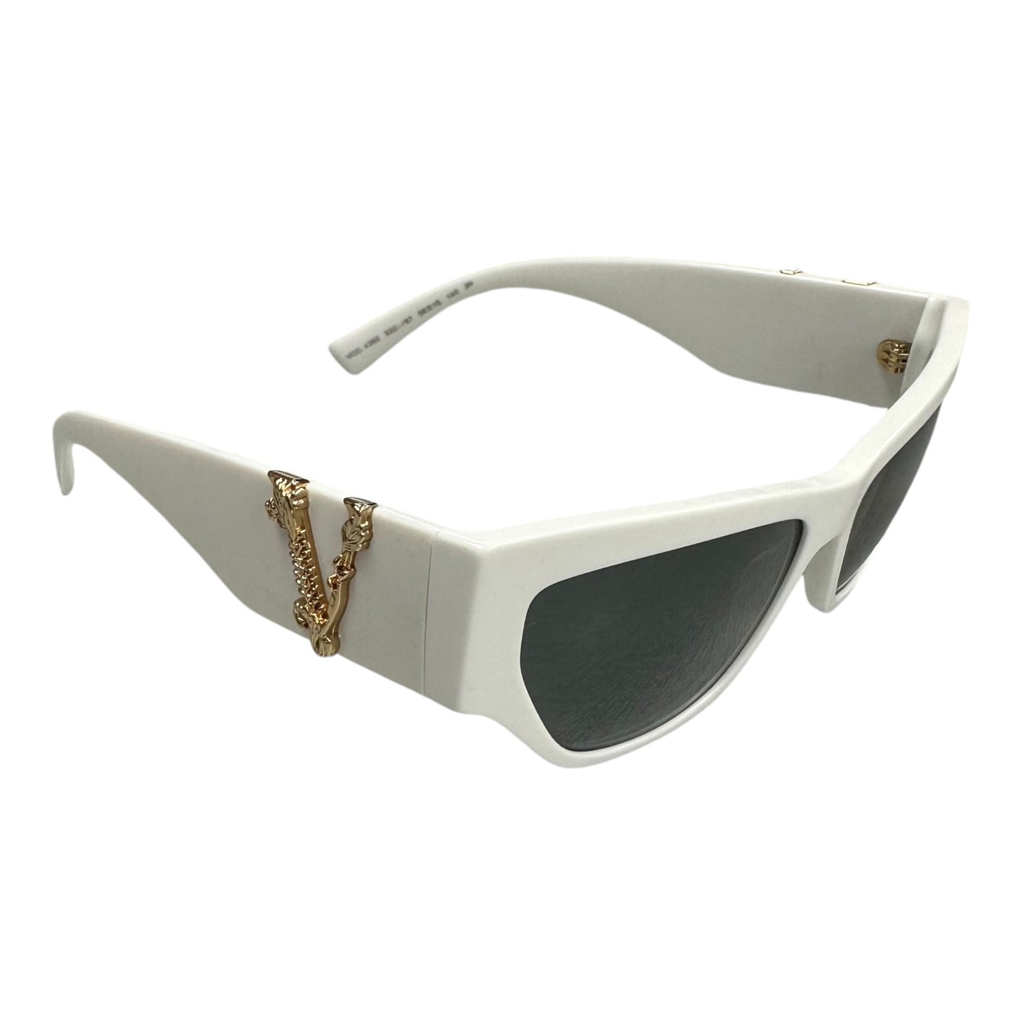 Sunglasses Luxury Designer By Versace In White