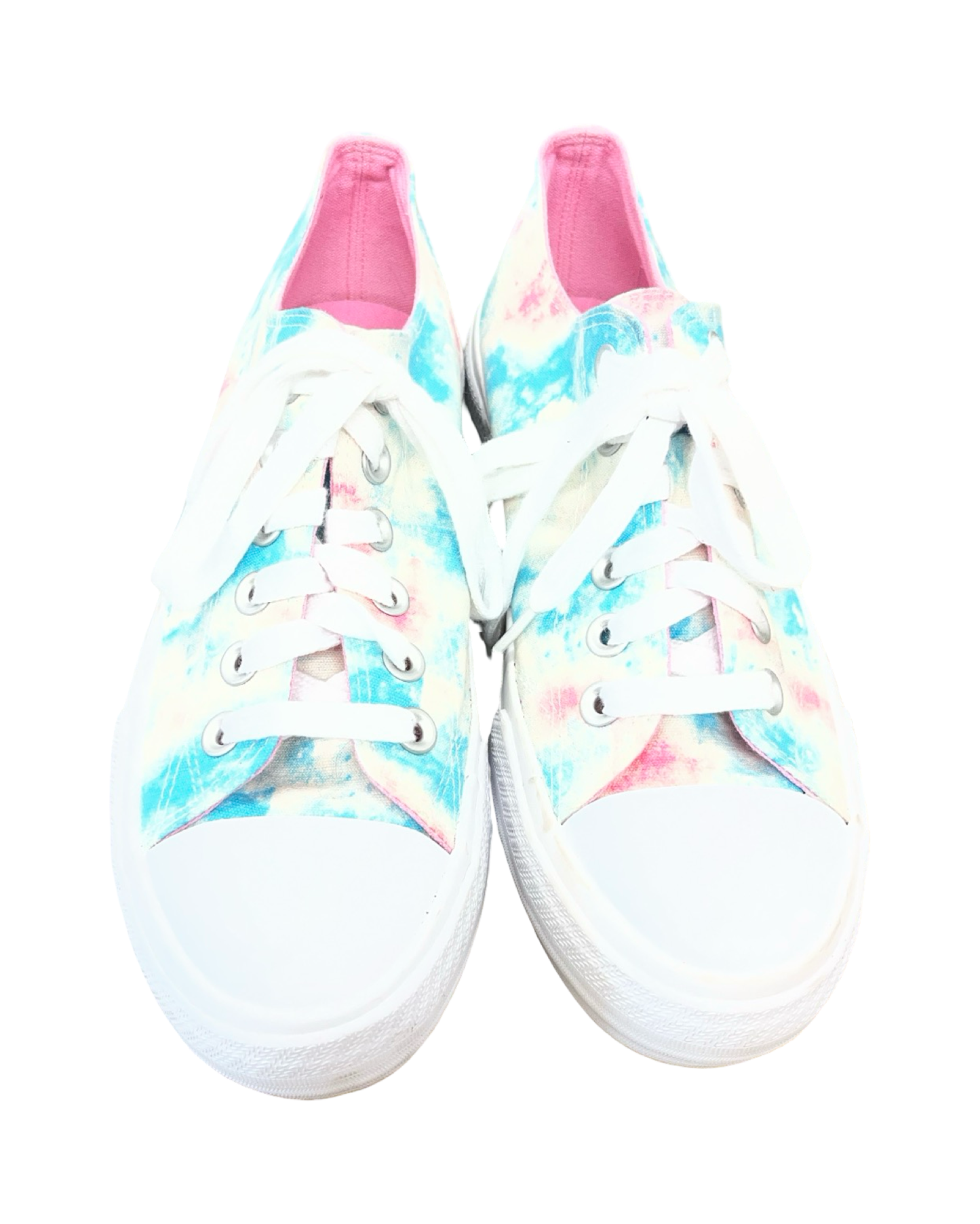 Shoes Sneakers By Clothes Mentor In Blue & White, Size:8