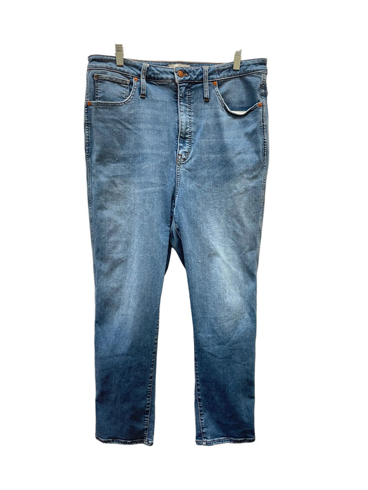 Jeans Straight By Madewell In Blue Denim, Size:16