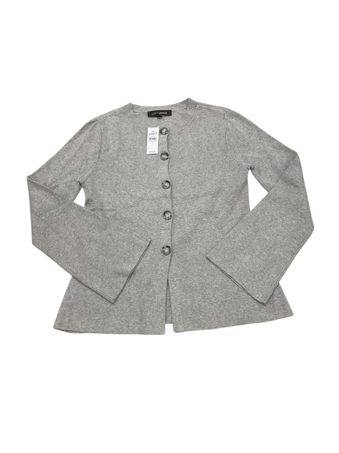 Cardigan By Loft In Grey, Size:S