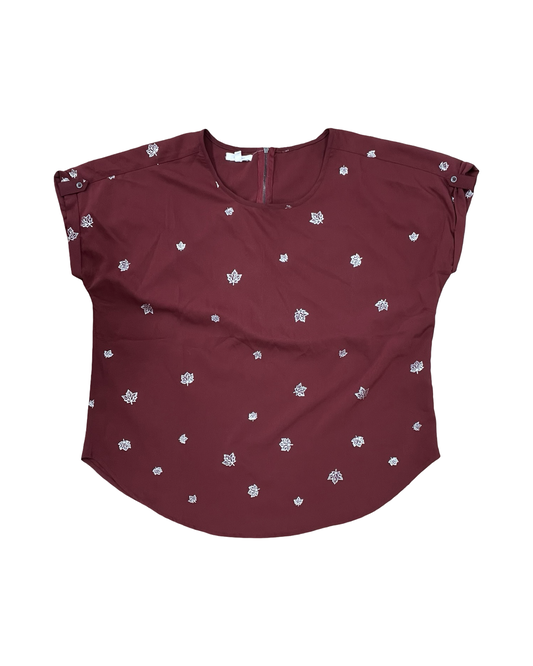 Top Ss By Maurices In Maroon, Size:M