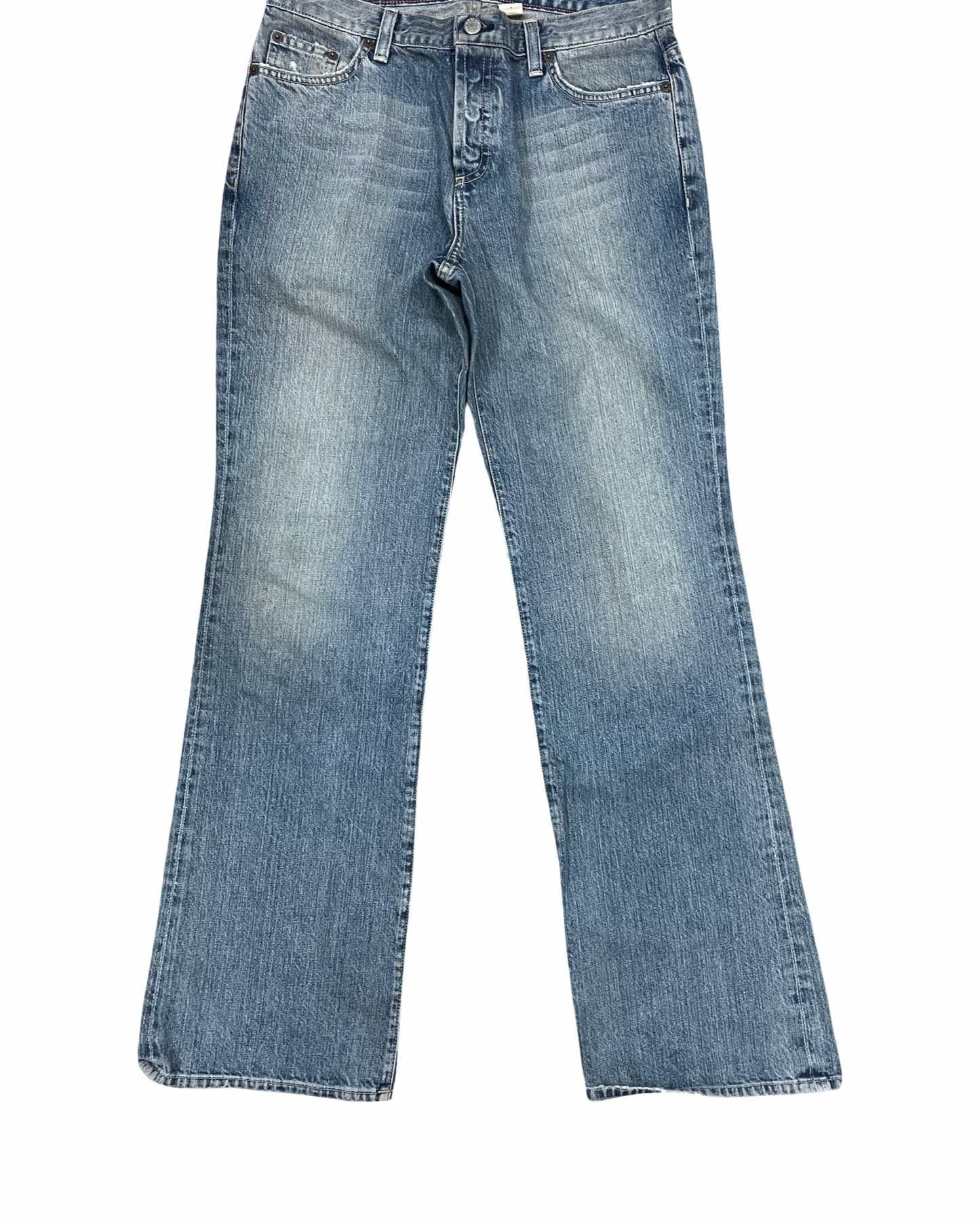 Jeans Boot Cut By J. Crew In Blue Denim, Size:6L