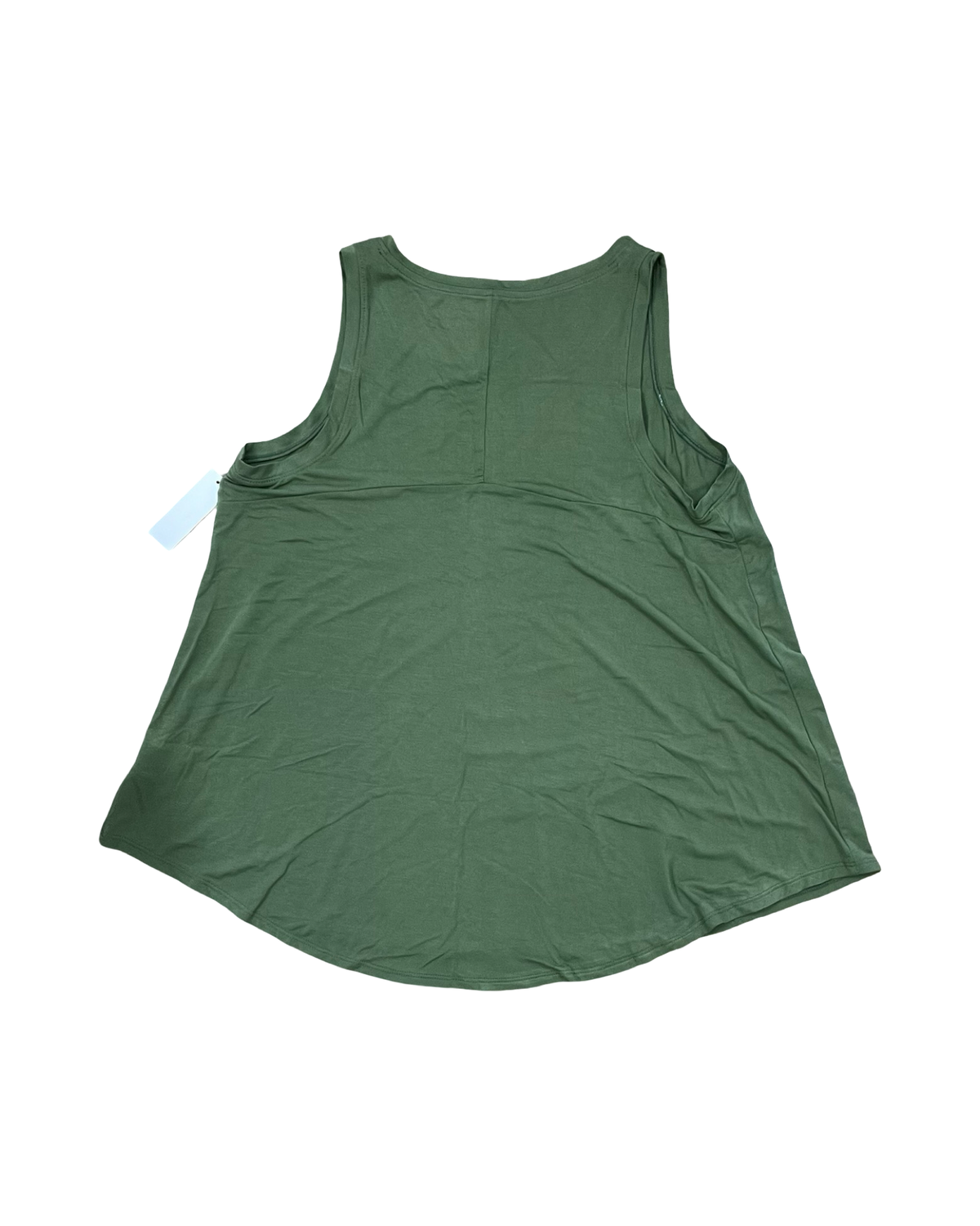 Top Sleeveless Basic By Time And Tru In Green, Size:Xl