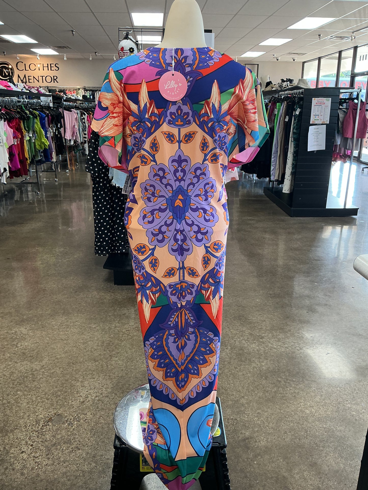 Dress Casual Maxi By Clothes Mentor In Multi, Size:L