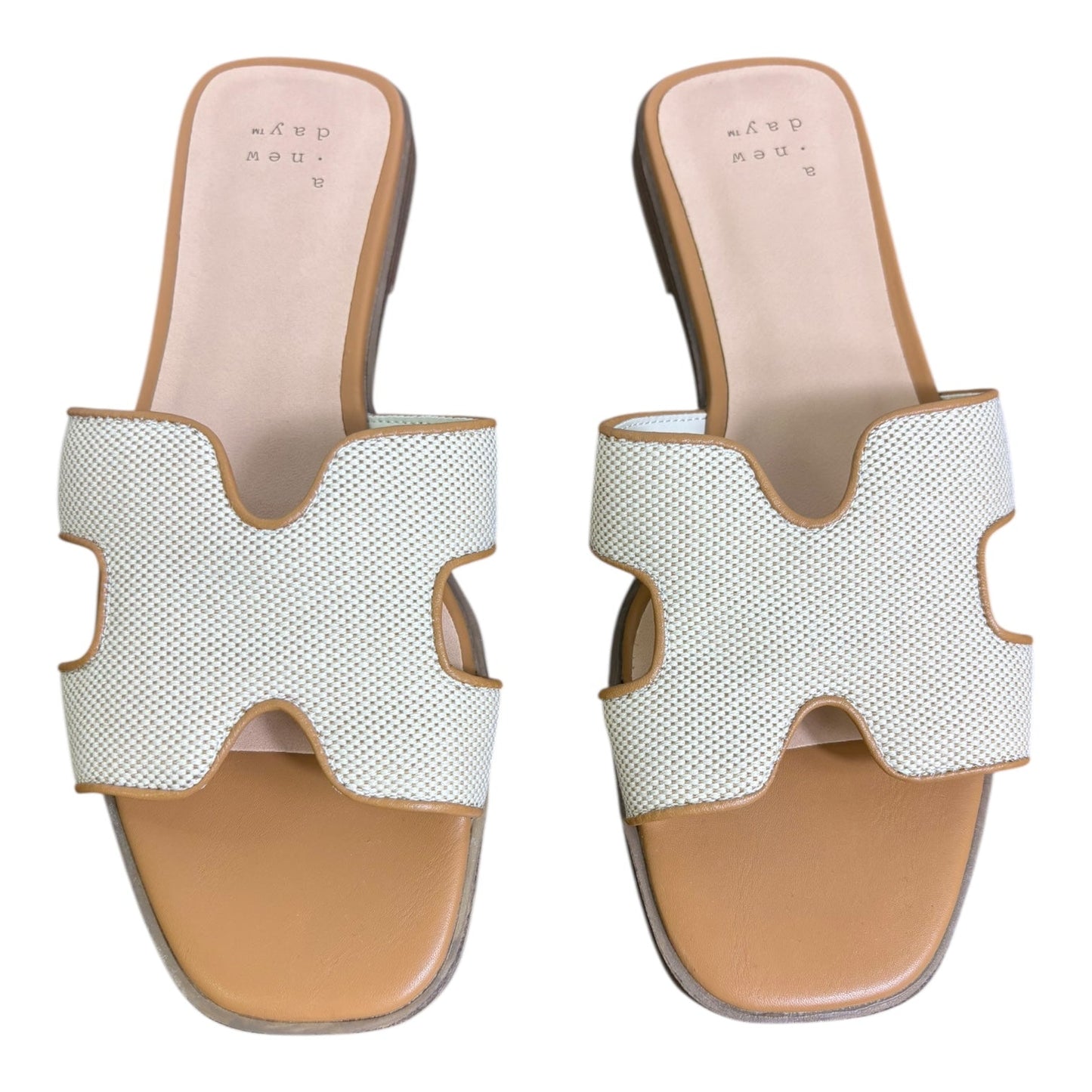 Sandals Flats By A New Day In Tan, Size:6