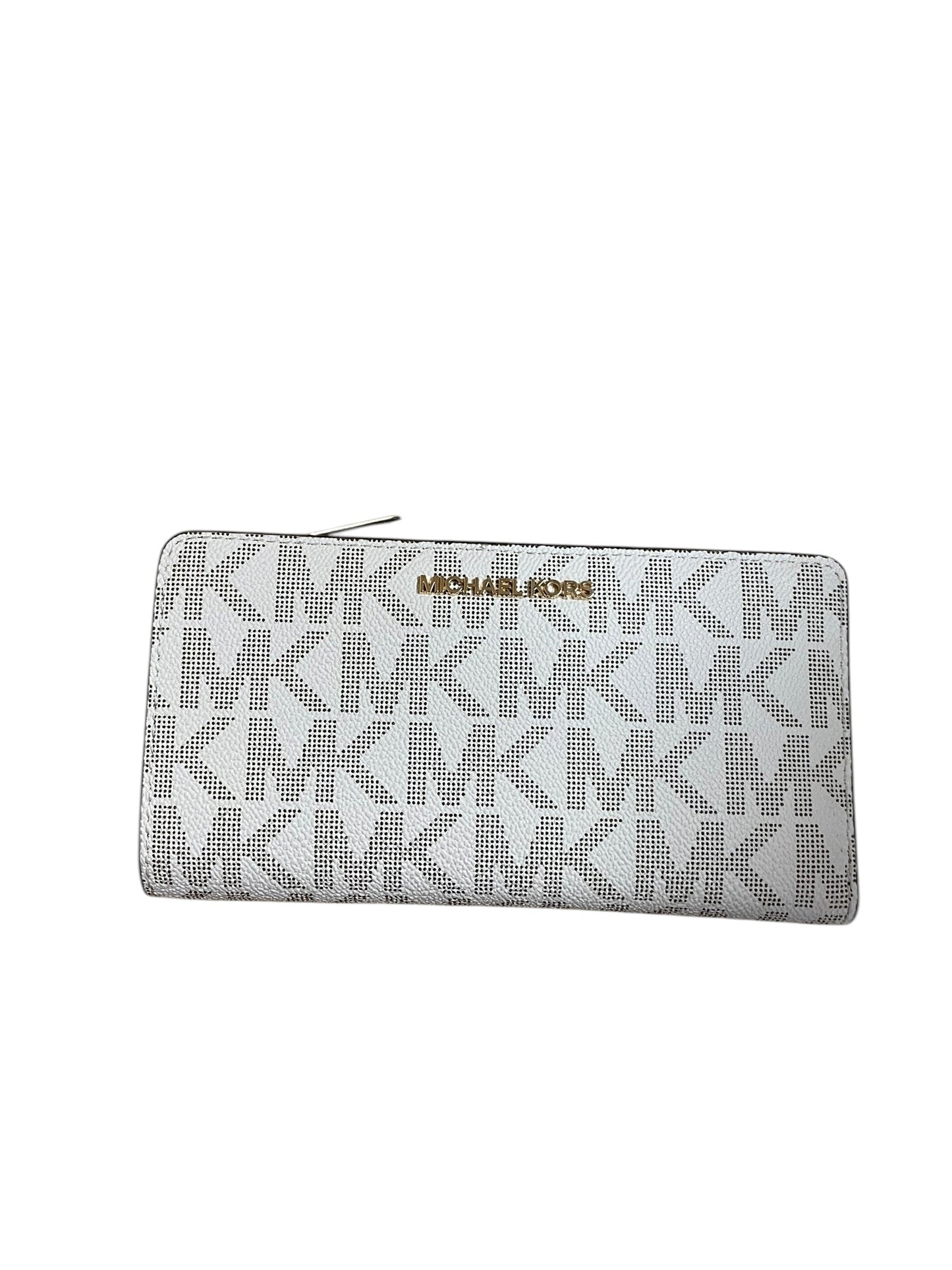 Wallet Designer By Michael Kors In Cream, Size:Medium