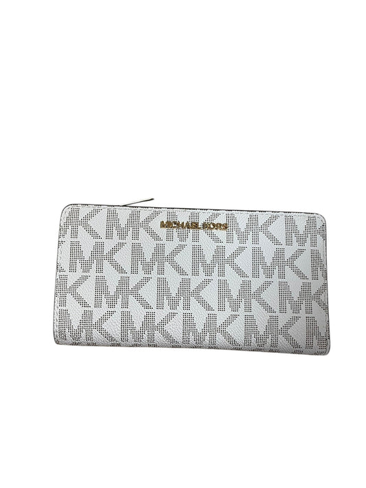 Wallet Designer By Michael Kors In Cream, Size:Medium