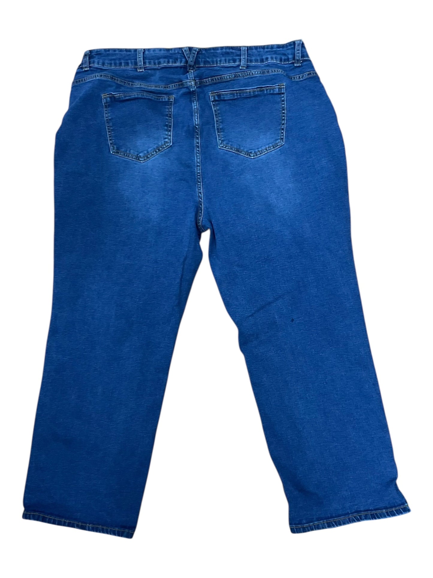 Capris By Bloomchic In Blue Denim, Size:24