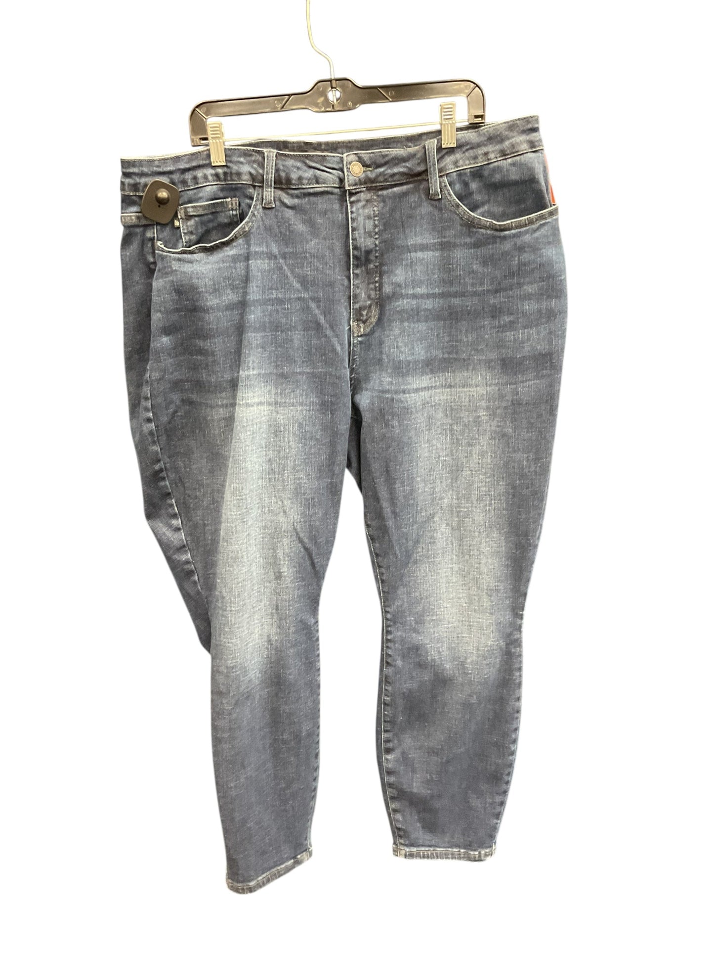 Jeans Wide Leg By Judy Blue In Blue Denim, Size:22