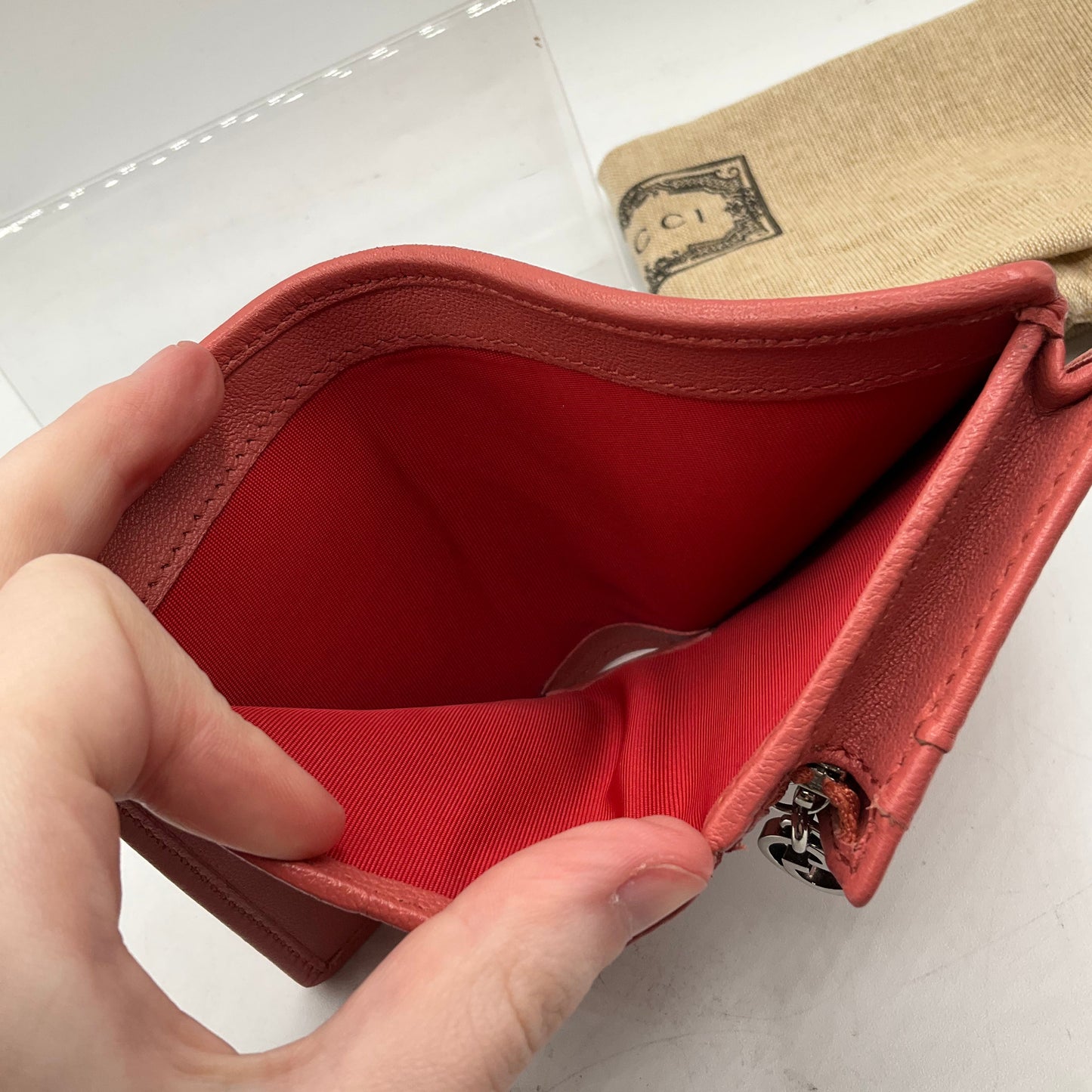 Wallet Luxury Designer By Gucci, Size: Small