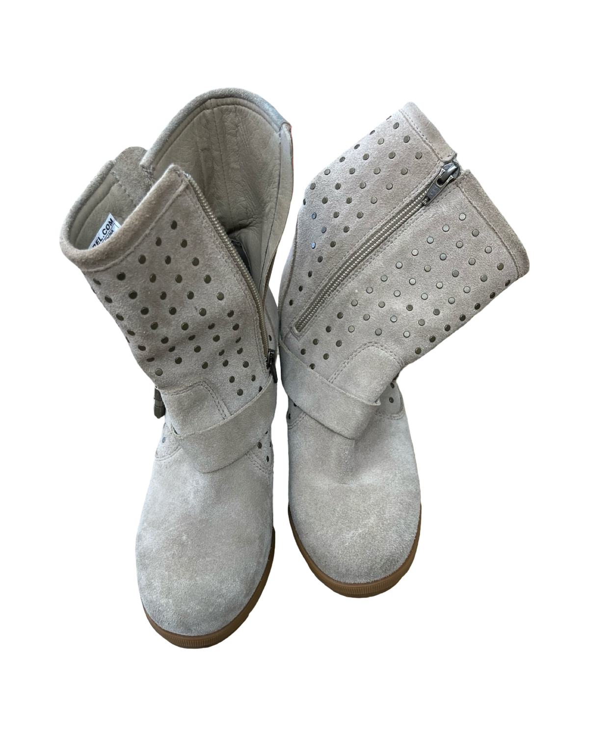 Boots Ankle Flats By Sorel In Tan, Size:8