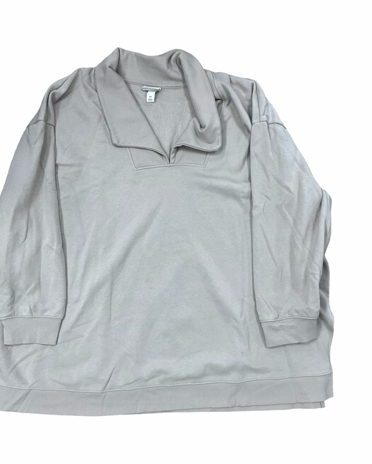Sweater By Ava & Viv In Taupe, Size:4X