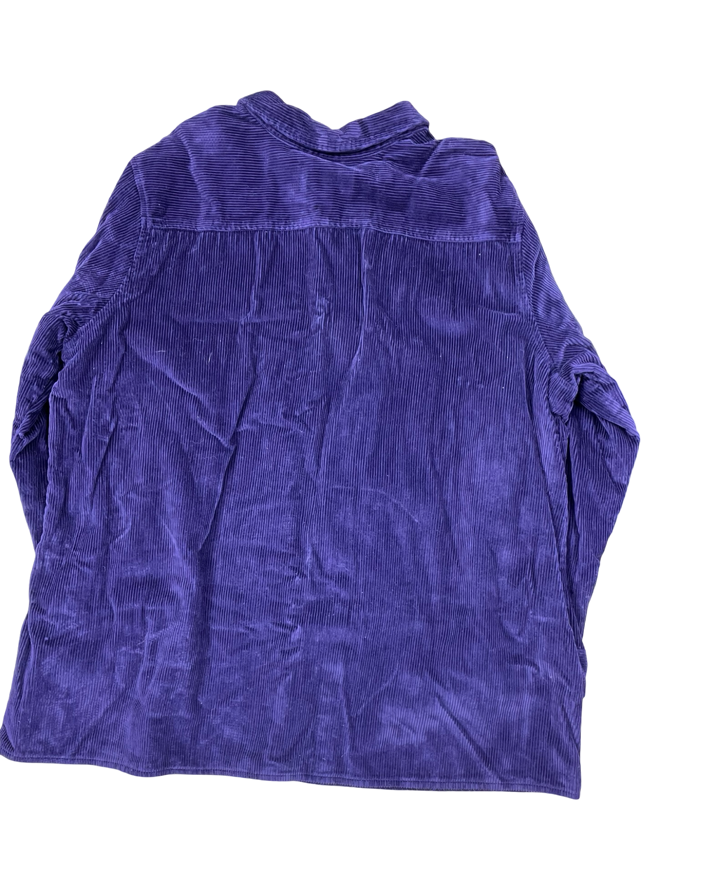 Jacket Shirt By Clothes Mentor In Purple, Size:3X
