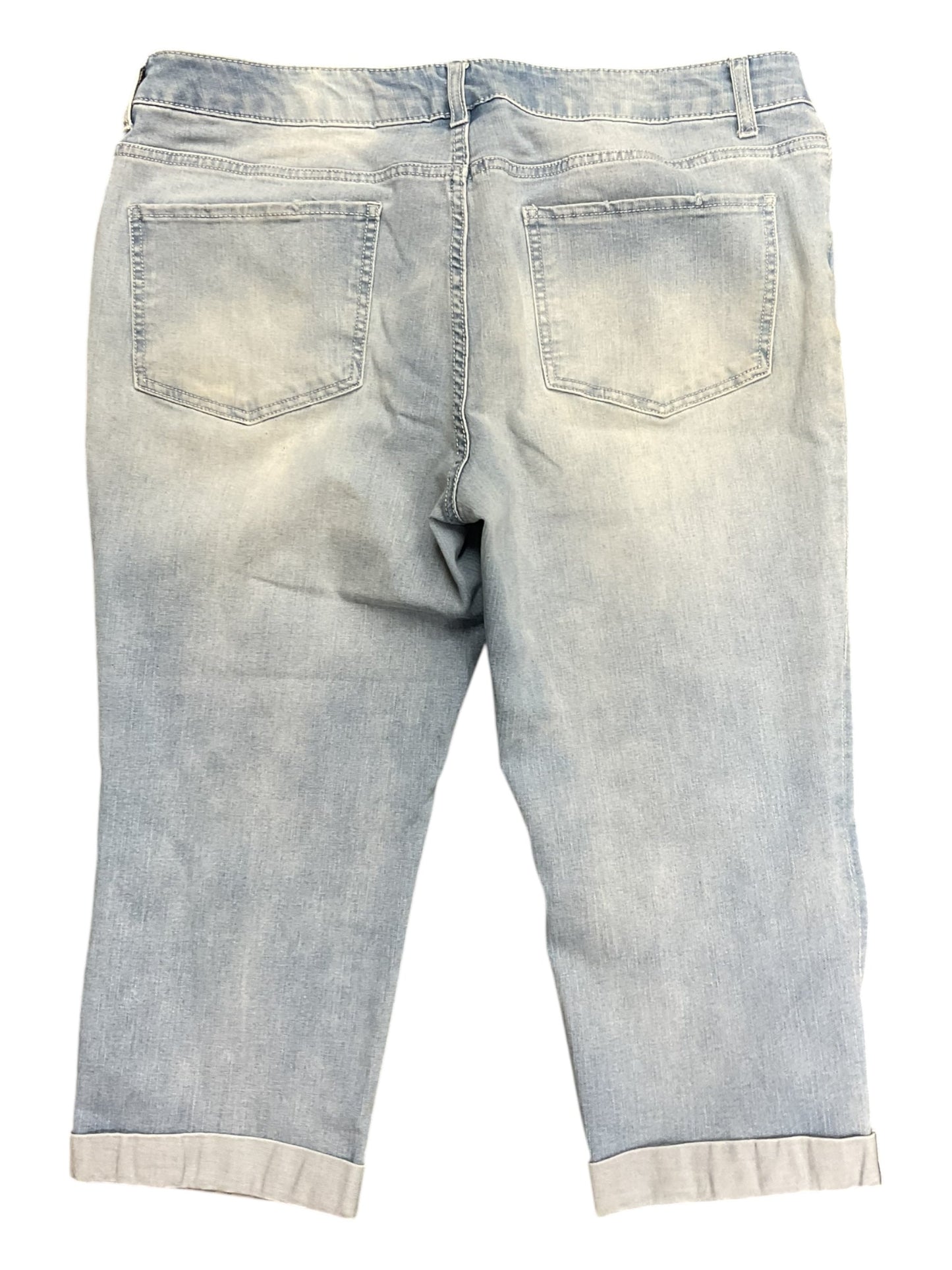 Capris By Time And Tru In Blue Denim, Size:16