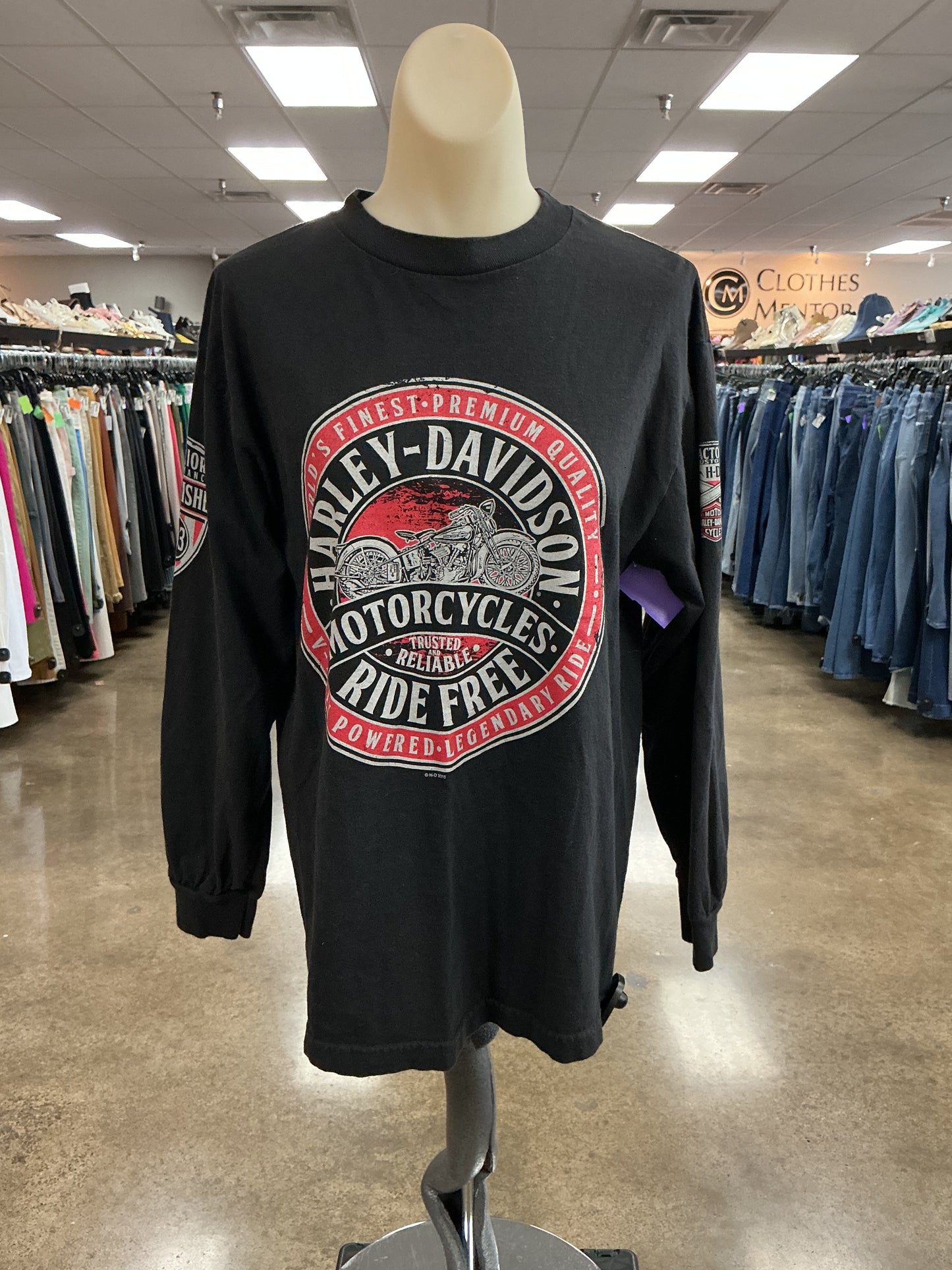 Top Ls By Harley Davidson In Black, Size:M