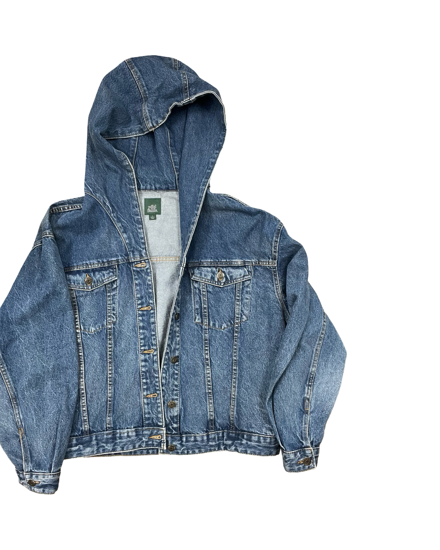 Jacket Denim By Wild Fable In Blue Denim, Size:L