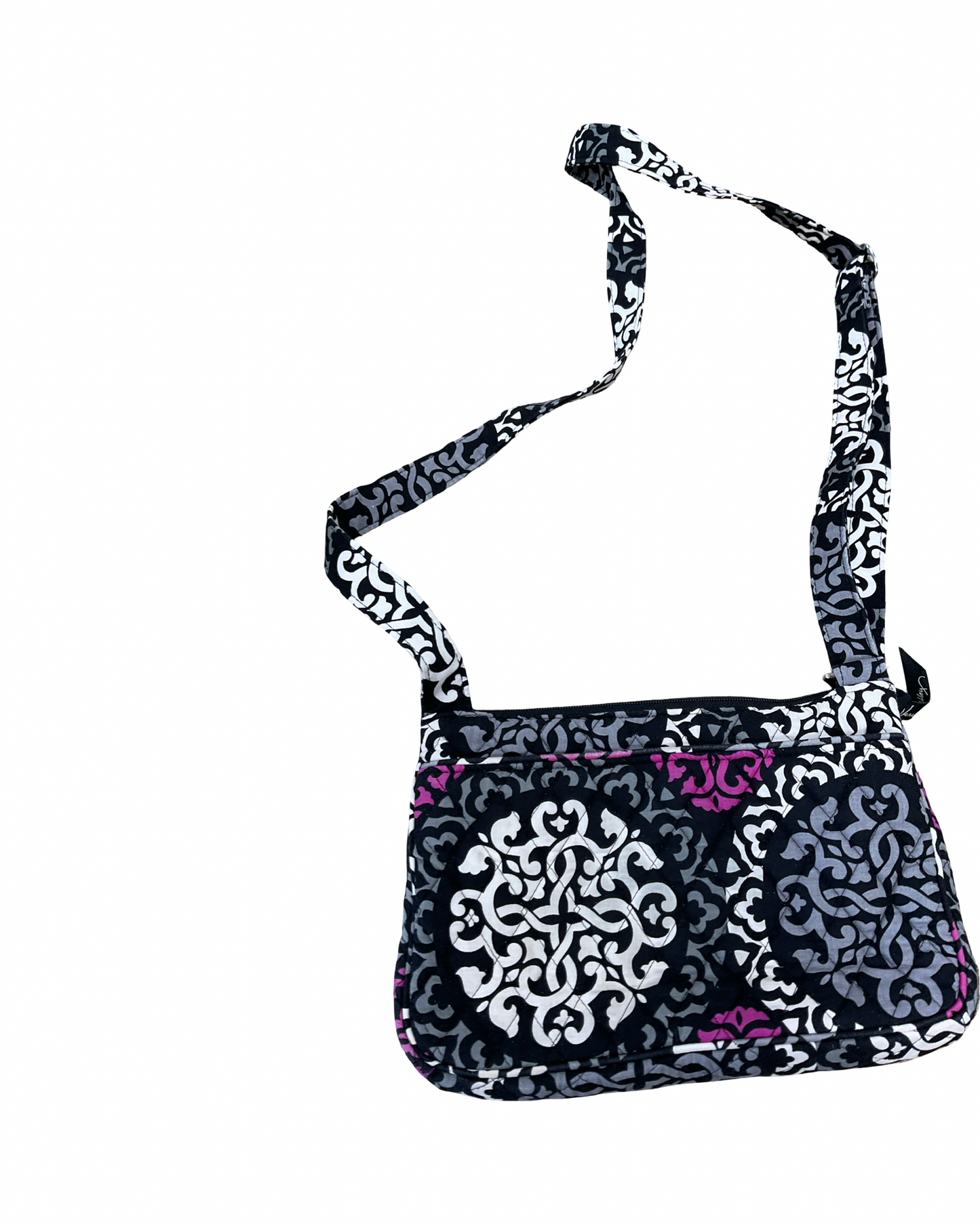 Crossbody By Vera Bradley In Black & White, Size:Small