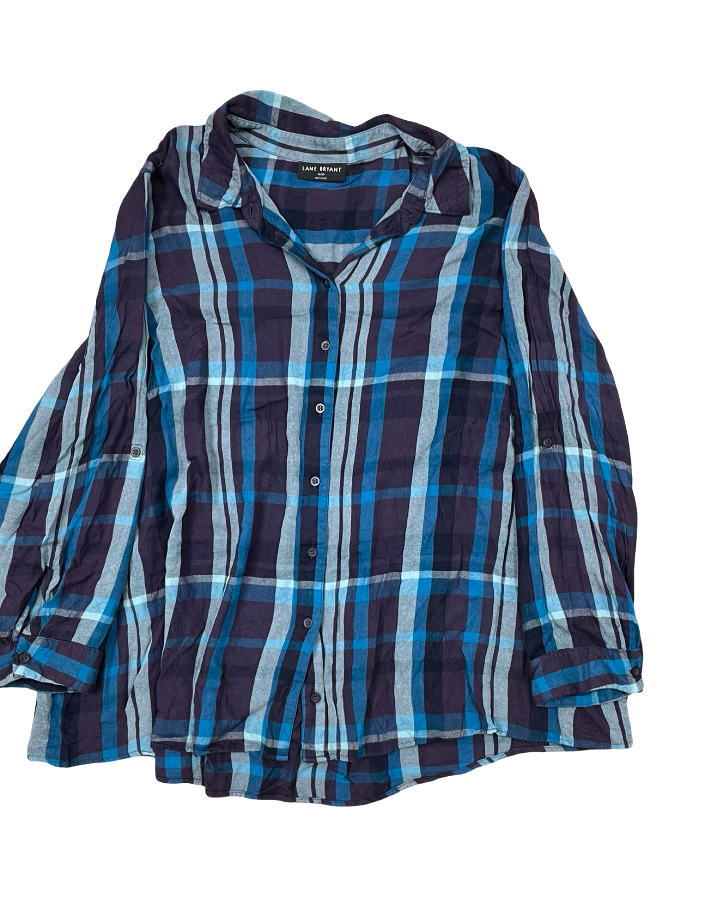 Top Ls By Lane Bryant In Blue, Size:4X