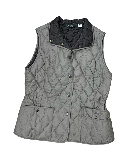 Vest Puffer & Quilted By Eddie Bauer In Tan, Size:M