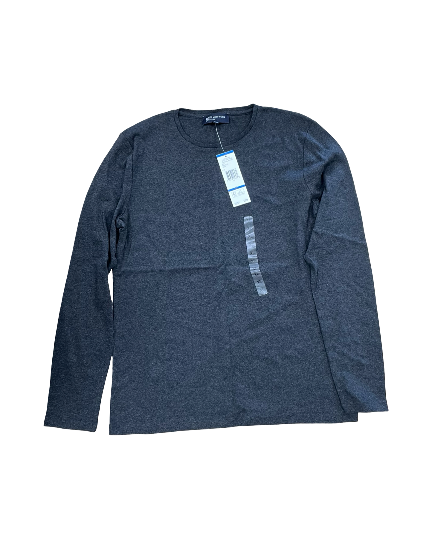 Top Ls By Jones New York In Grey, Size:Xl