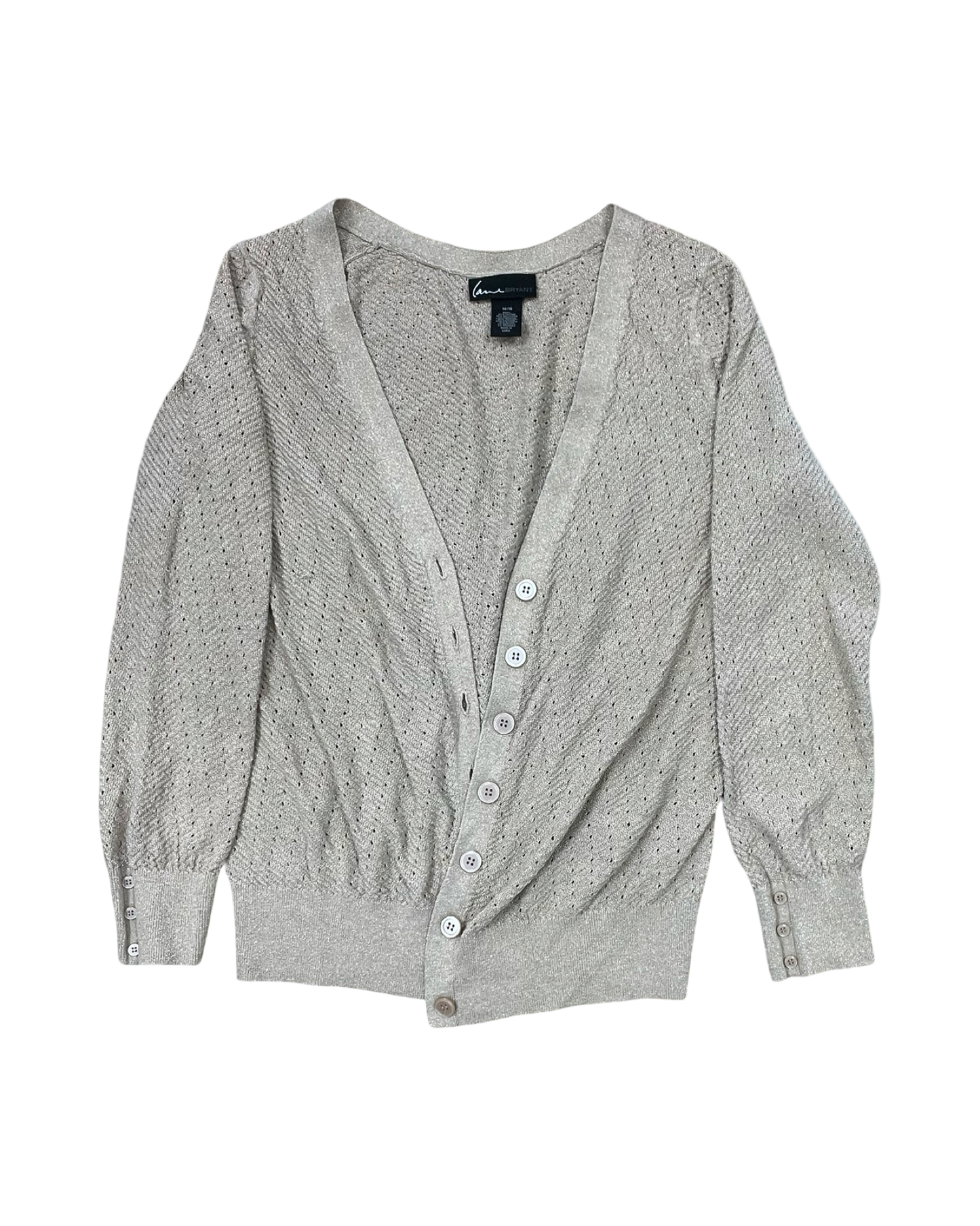 Cardigan By Lane Bryant In Gold, Size:Xl