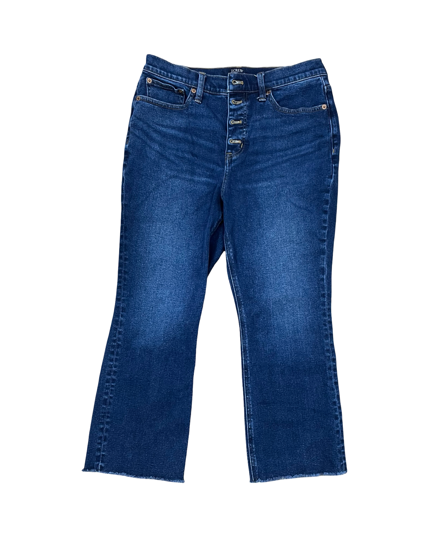 Jeans Cropped By J. Crew In Blue Denim, Size:8