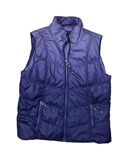 Vest Puffer & Quilted By Tribal In Purple, Size:L