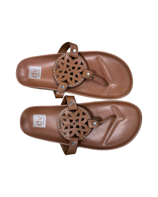Sandals Flip Flops By Dolce Vita In Tan, Size:9