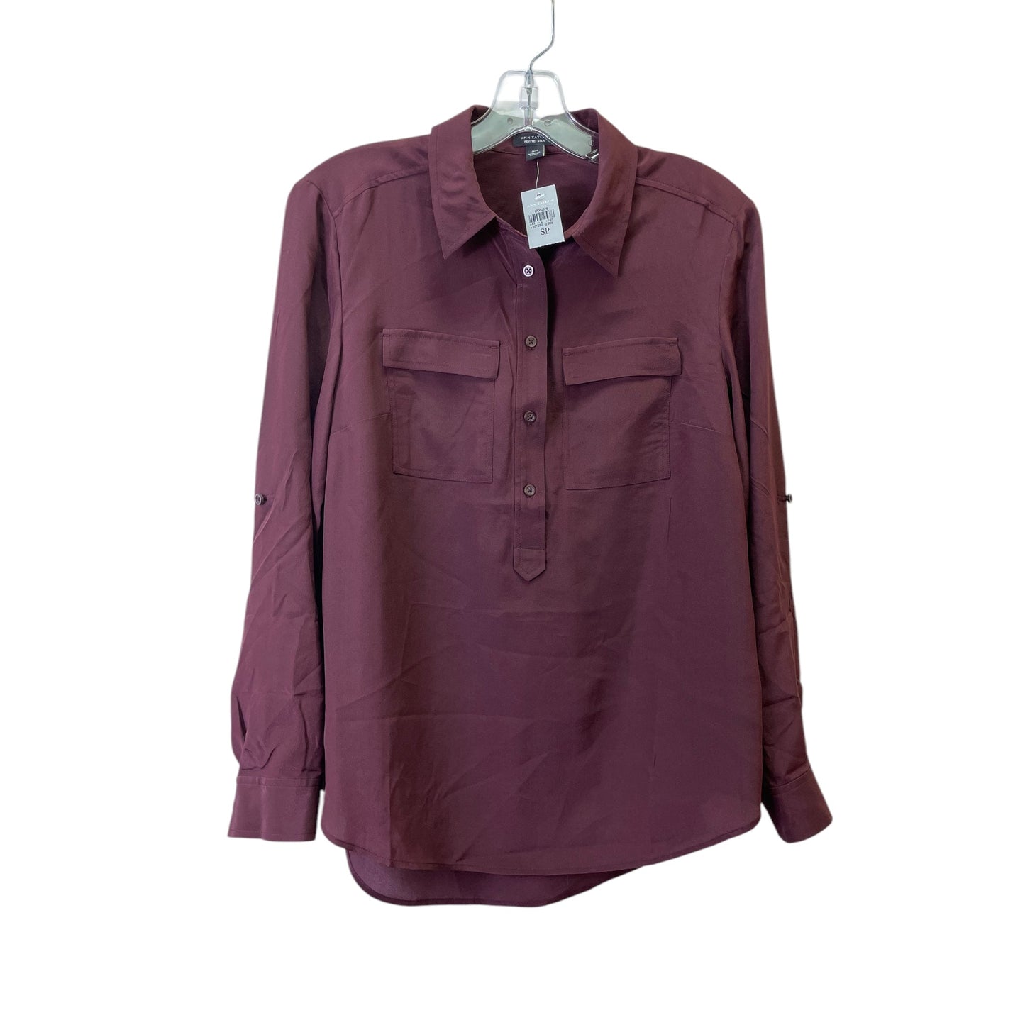 Top Ls By Ann Taylor In Maroon, Size:S