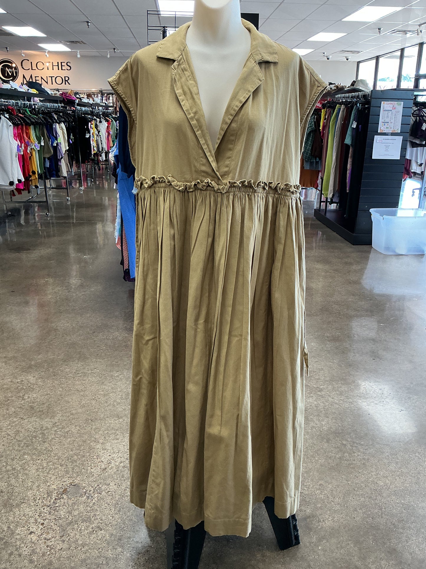 Dress Casual Midi By Free People In Brown, Size:Xs
