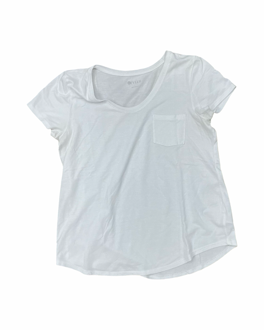 Top Ss Basic By Stylus In White, Size:L
