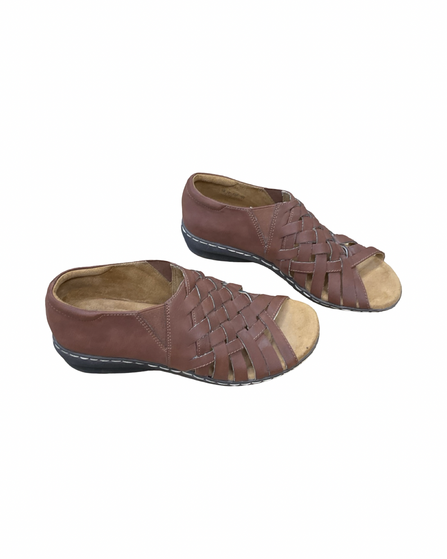 Sandals Flats By Natural Soul In Brown, Size:7