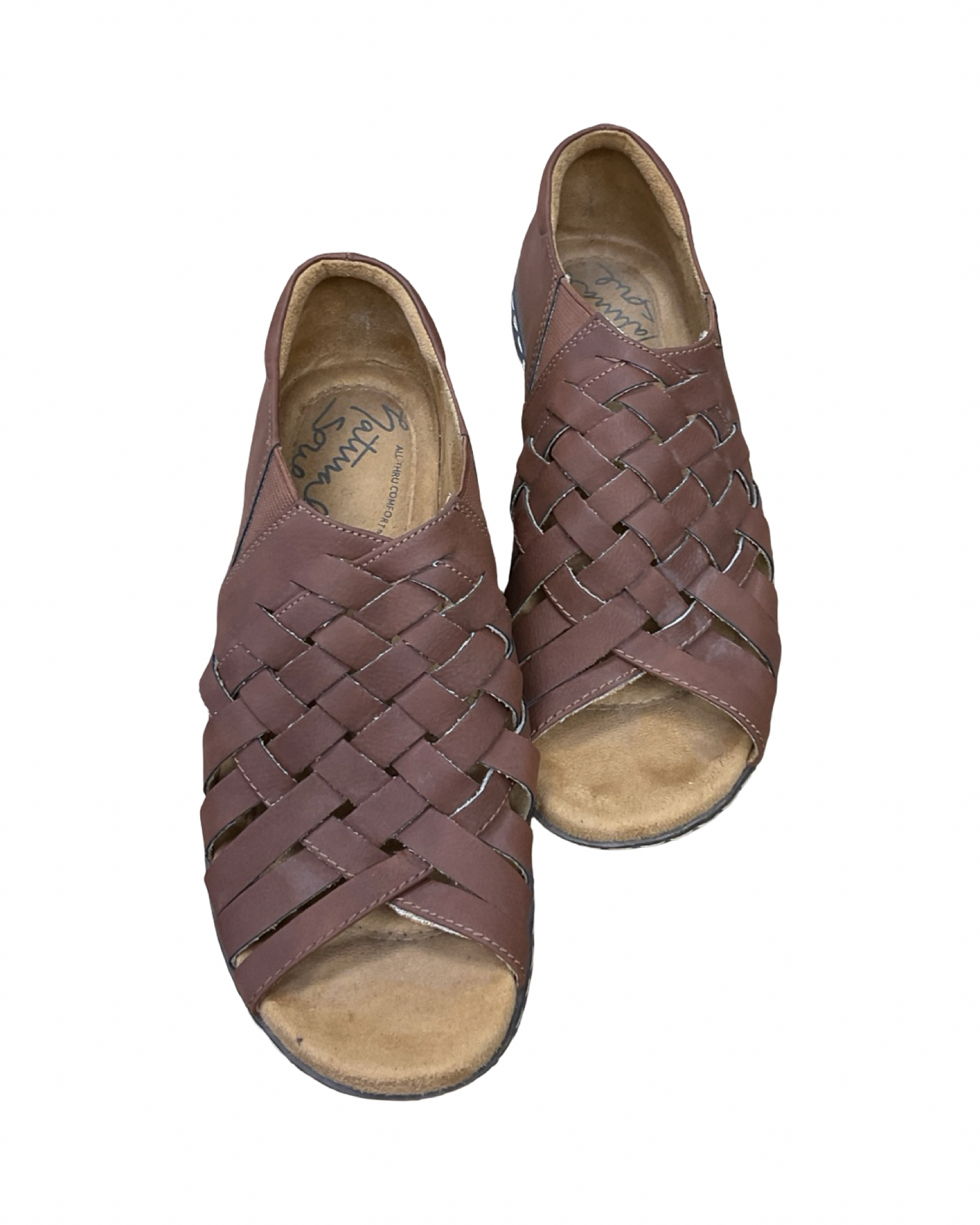 Sandals Flats By Natural Soul In Brown, Size:7